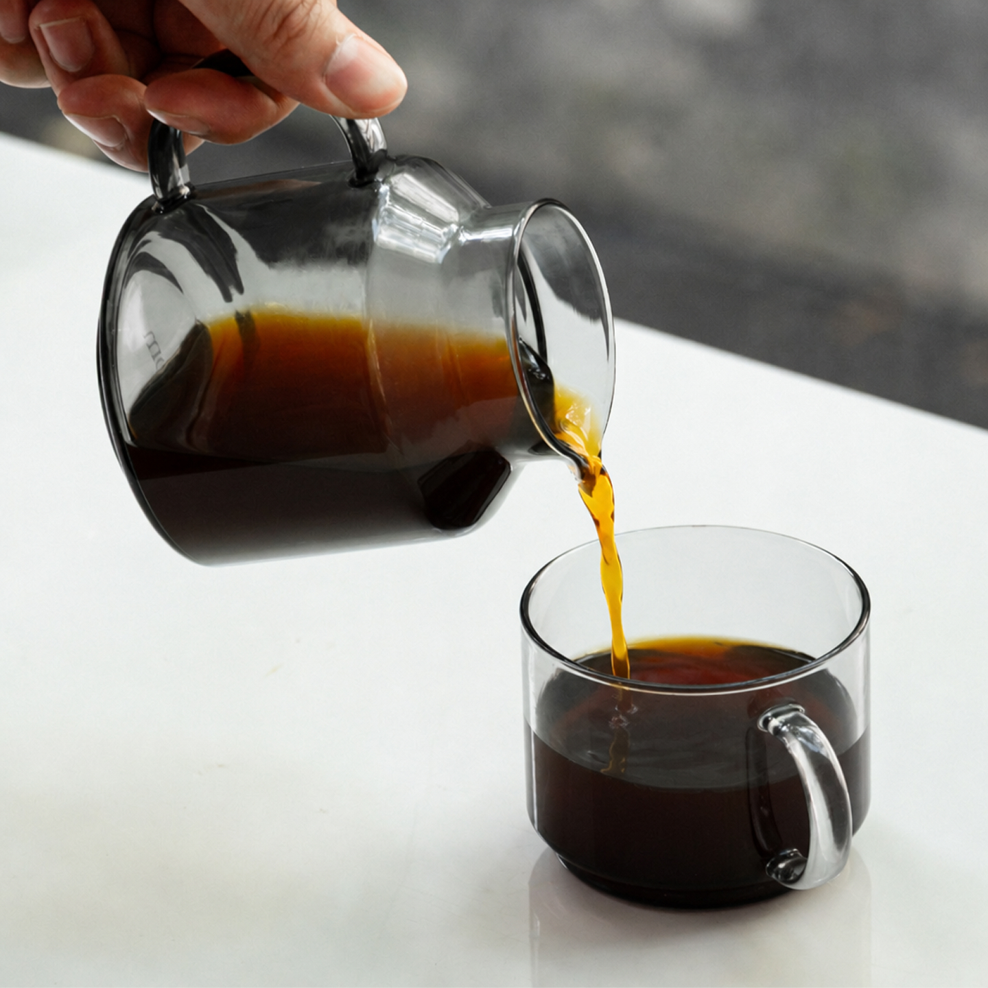 Coffee poured into xBloom glassware