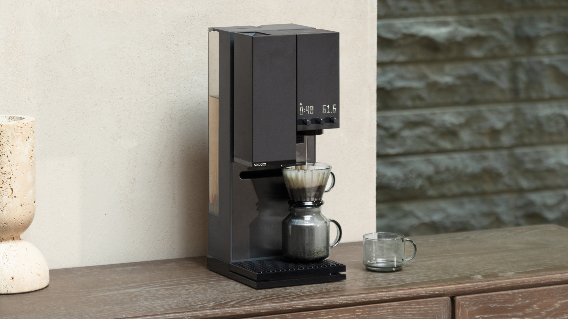 xBloom coffee maker with Infinity Glassware