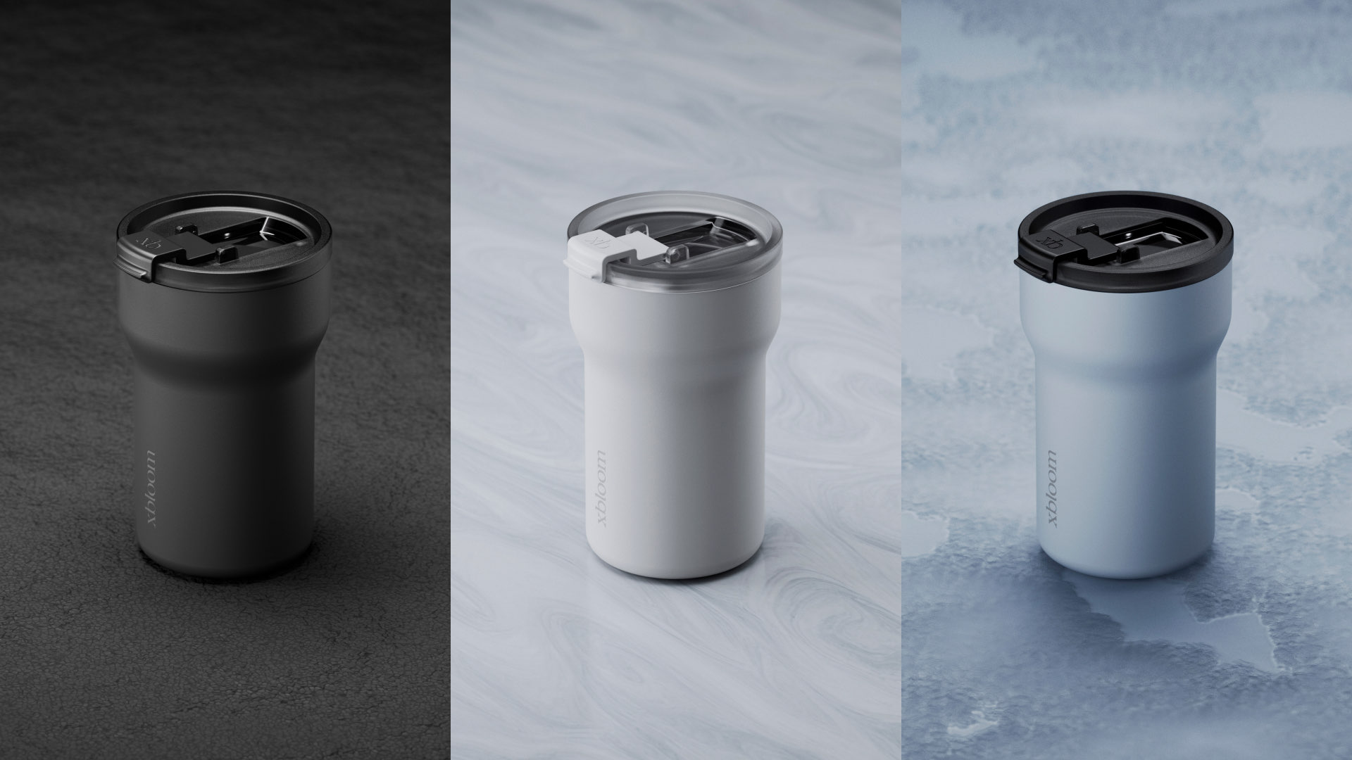 xBloom Passenger tumbler colour variations